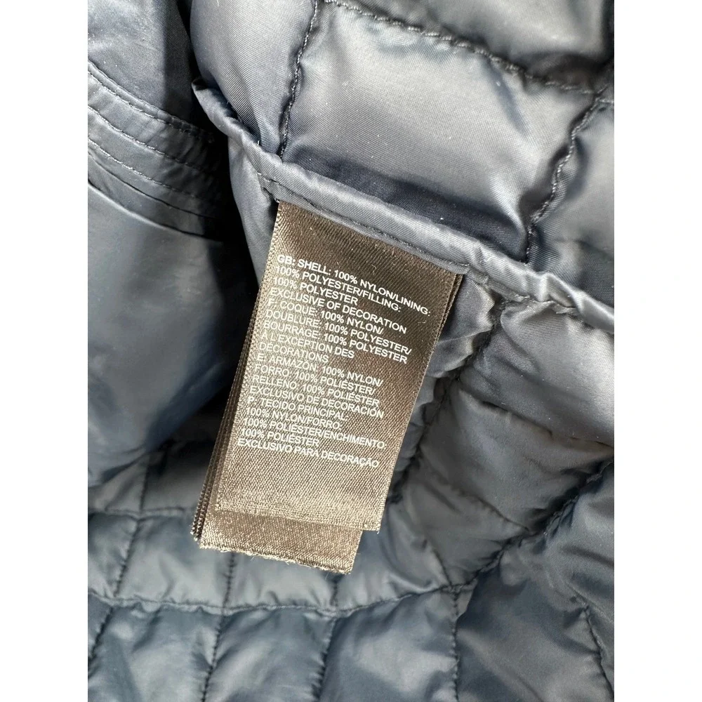 The North Face Thermoball Eco Puffer Jacket Mens XS Navy Blue Full Zip Quilted